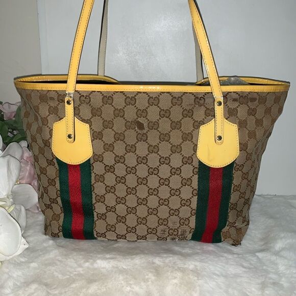 Authentic Gucci GG Logo Tote Bag - Picture 2 of 14